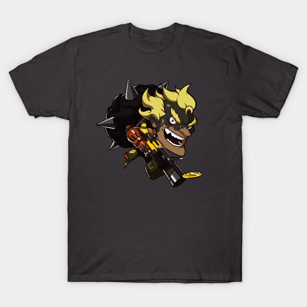 Junkrat Cute Spray - Overwatch T-Shirt by Bystanders